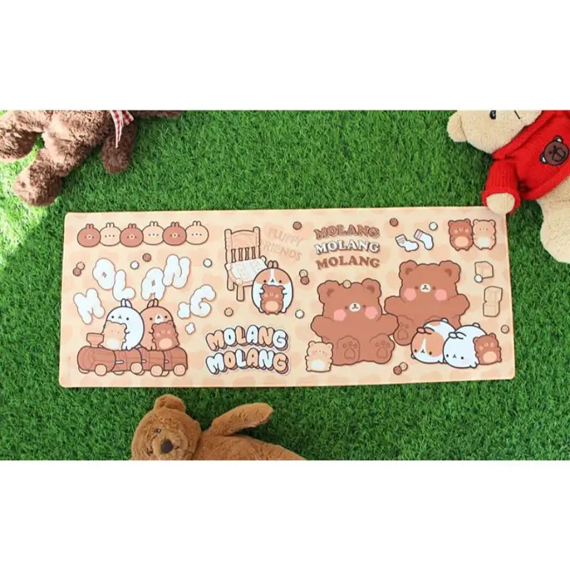 Molang - Teddy Bear Large Mouse Pad - Molang - Mouse Pads - Harumio