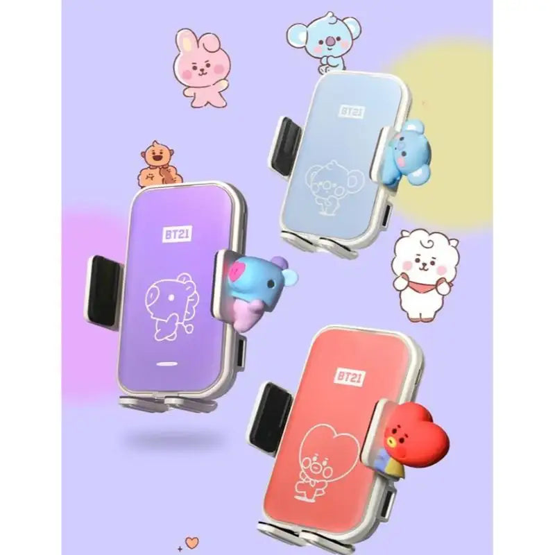 BT21 - Baby Smartphone Car Fast Charging Cradle - BT21 - Accessories - Harumio