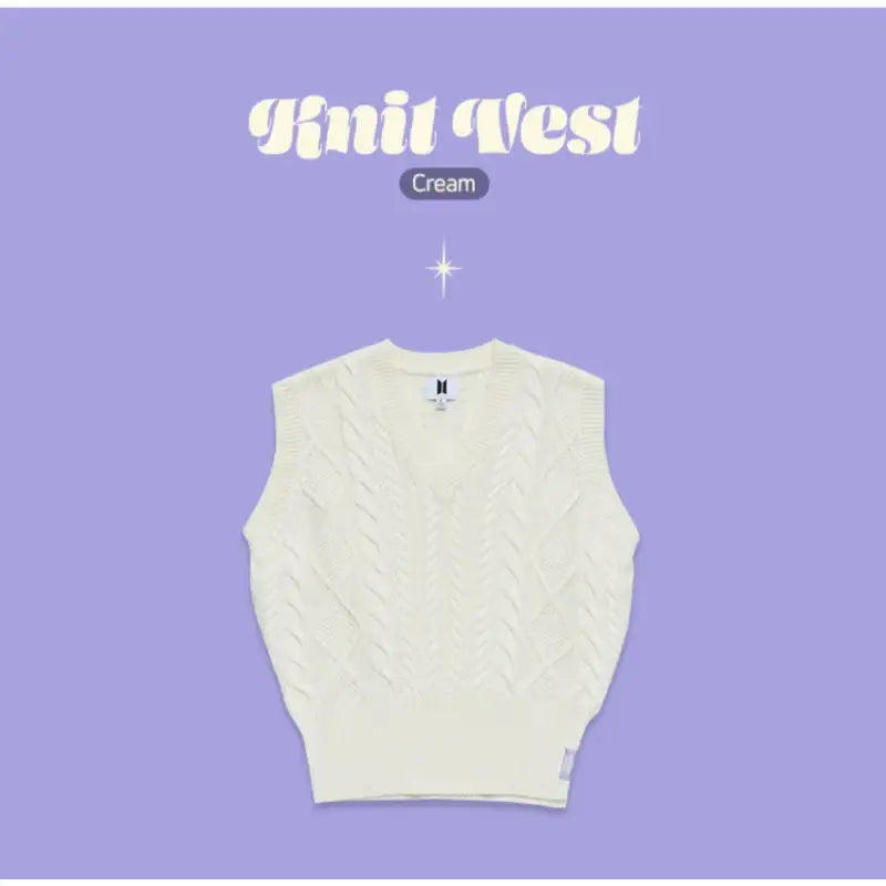 BTS - Little Wishes - Knit Vest - BTS - Clothing - Harumio BTS - Little Wishes - Knit Vest - BTS - Clothing - Harumio