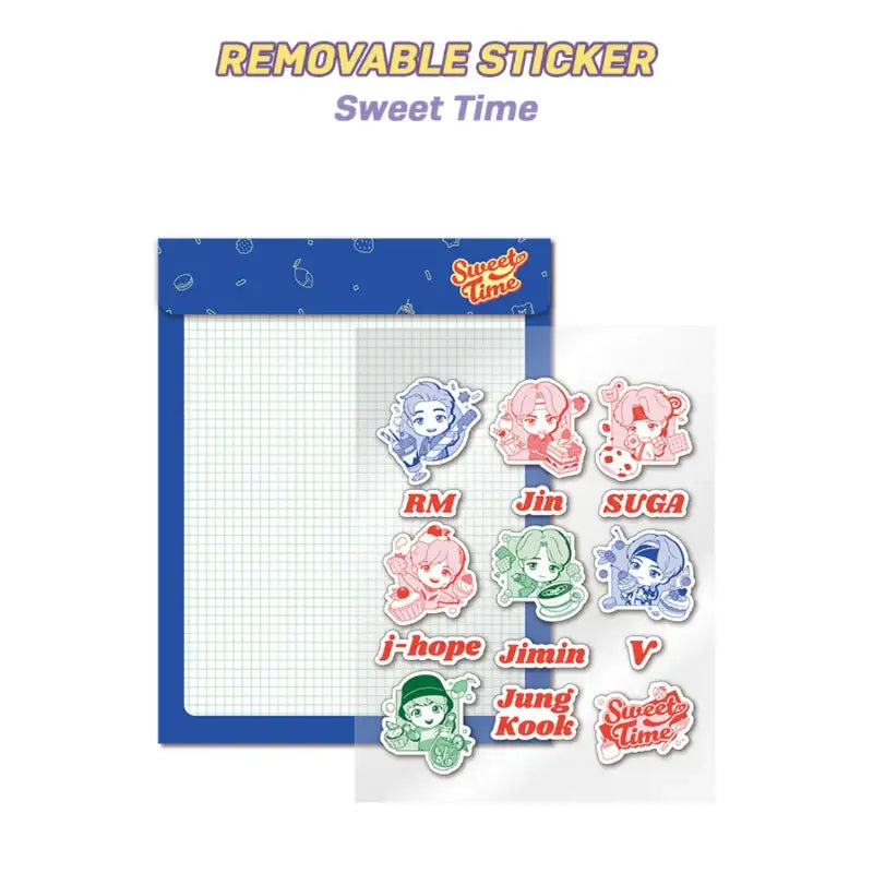 BTS - TinyTan - Sweet Time Removable Sticker - BTS - Accesories - Harumio