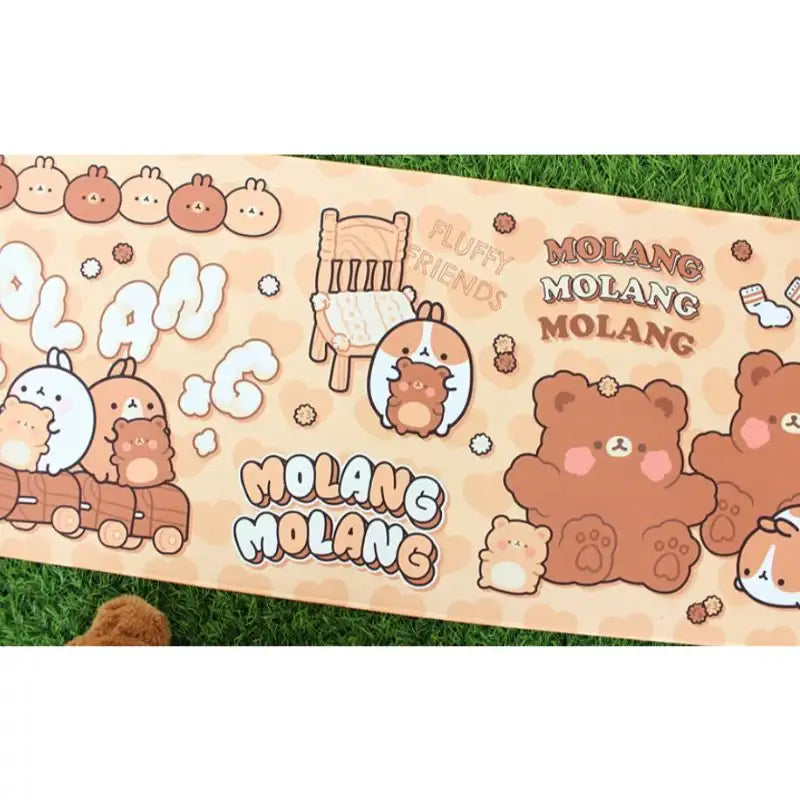 Molang - Teddy Bear Large Mouse Pad - Molang - Mouse Pads - Harumio