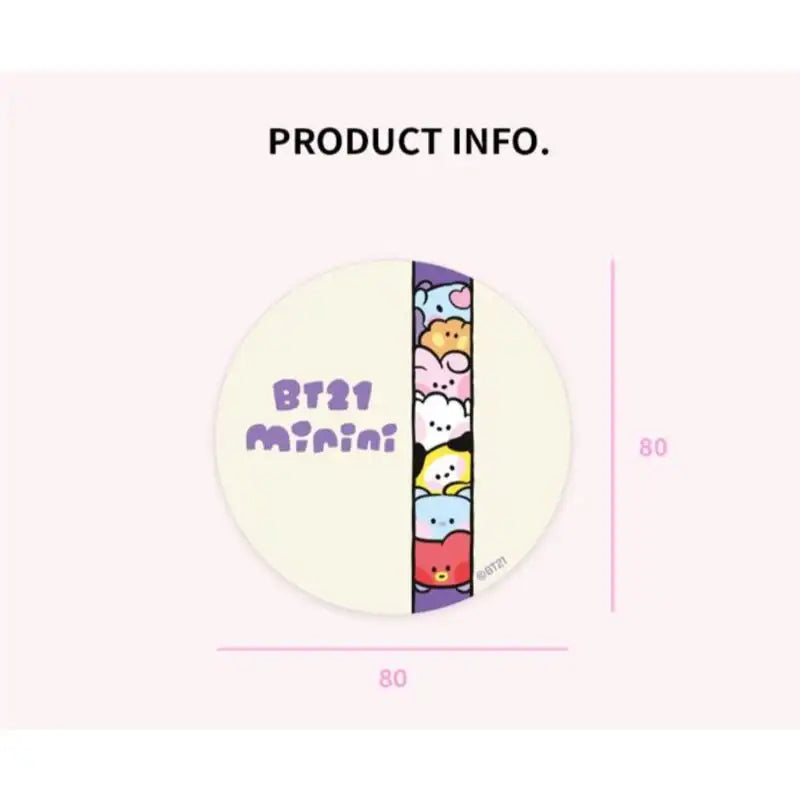 BT21 - Minini Sticky Gel Pad - BT21 - Accessories - Harumio