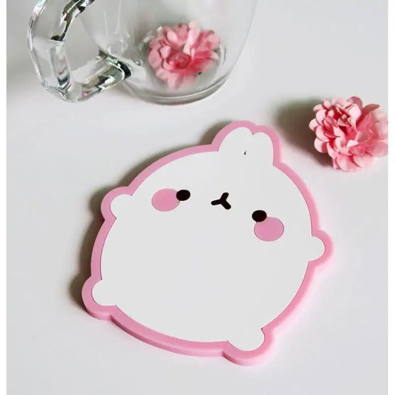 Molang - Pink Coaster - Molang - Accessories - Harumio