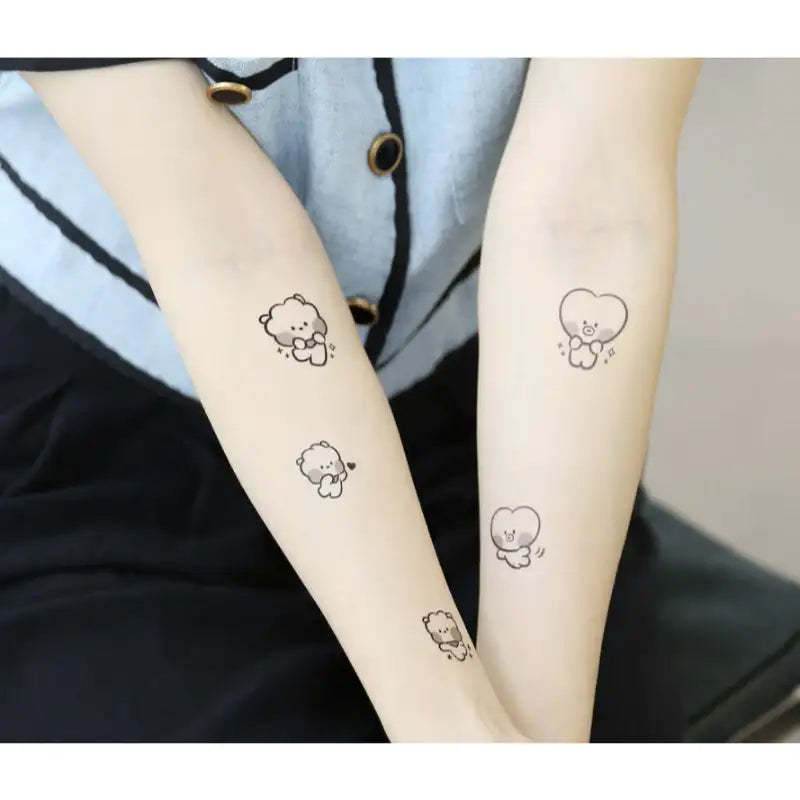 Monopoly x BT21 - Minini Tattoo Sticker - Monopoly - Accessories - Harumio Monopoly x BT21 - Minini Tattoo Sticker - Monopoly - Accessories - Harumio