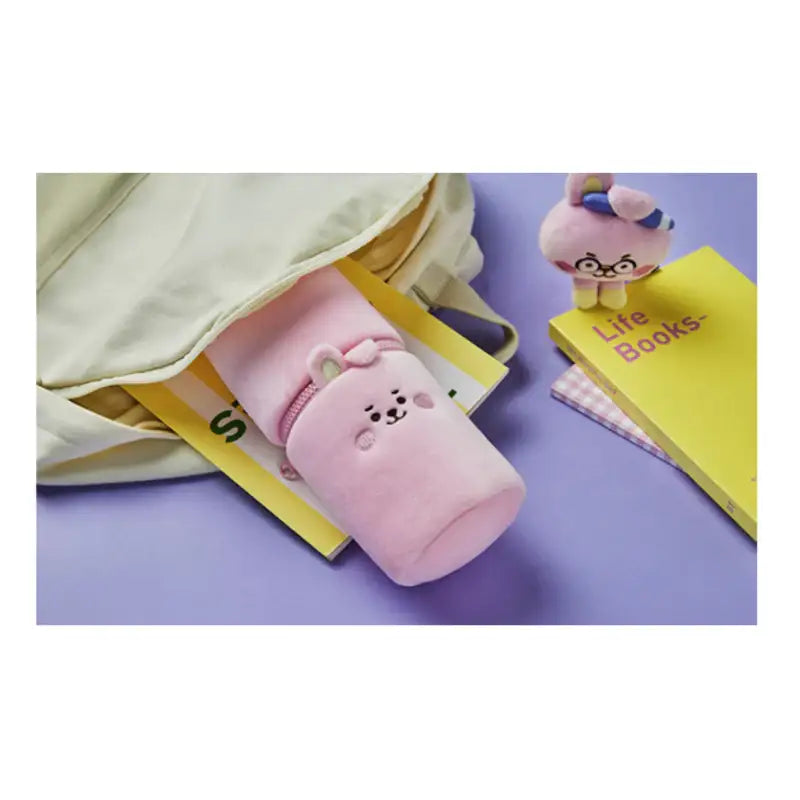BT21 - Study With Me Face Pencil Case - BT21 - Stationery - Harumio BT21 - Study With Me Face Pencil Case - BT21 - Stationery - Harumio