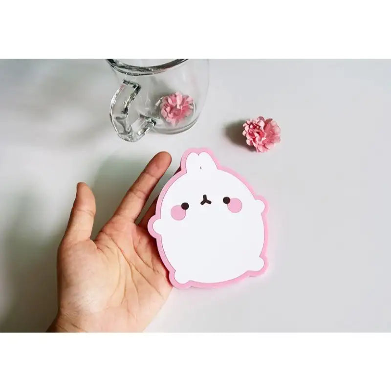 Molang - Pink Coaster - Molang - Accessories - Harumio Molang - Pink Coaster - Molang - Accessories - Harumio