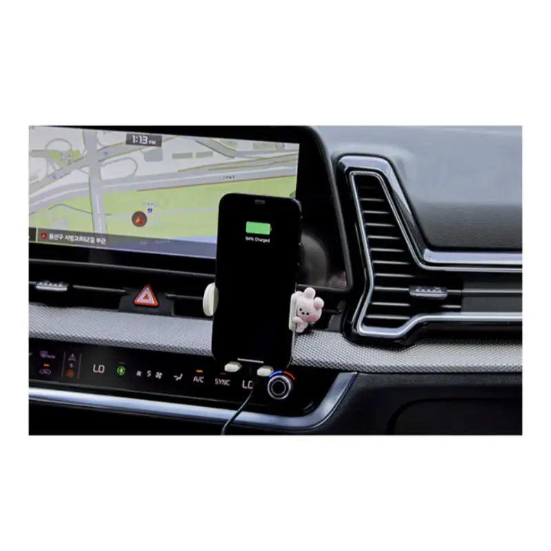 BT21 - Minini Car Smartphone Fast Charging Cradle - BT21 - Wireless Charger - Harumio BT21 - Minini Car Smartphone Fast Charging Cradle - BT21 - Wireless Charger - Harumio