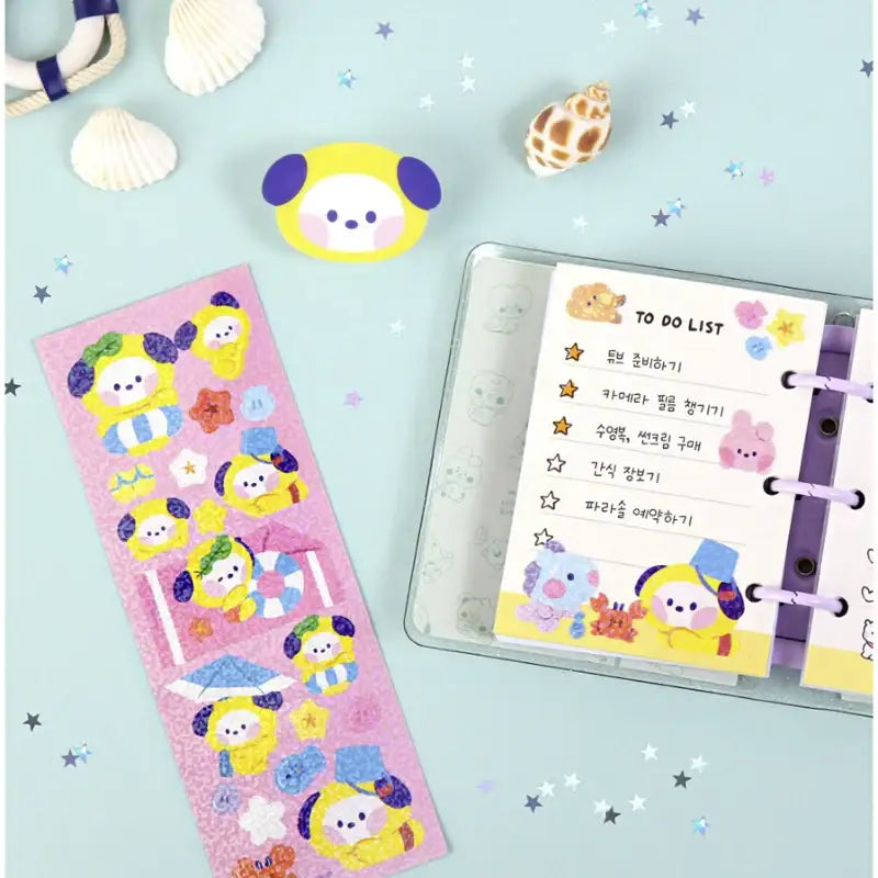 Monopoly x BT21 - Hologram Sticker - Summer Sky - Monopoly - Stationery - Harumio Monopoly x BT21 - Hologram Sticker - Summer Sky - Monopoly - Stationery - Harumio