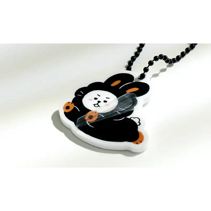 Monopoly x BT21 - Acrylic Simple Keyring - Black Rabbit - Monopoly - Accessories - Harumio Monopoly x BT21 - Acrylic Simple Keyring - Black Rabbit - Monopoly - Accessories - Harumio