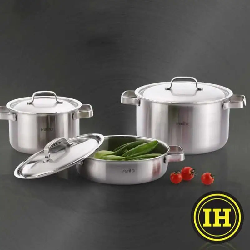 Neoflam - Verita Cookware Set Of 3 - Neoflam - Stock Pot - Harumio Neoflam - Verita Cookware Set Of 3 - Neoflam - Stock Pot - Harumio
