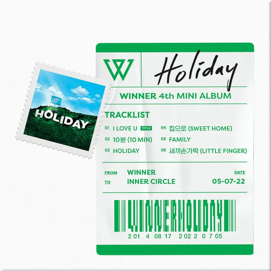 WINNER - HOLIDAY : Mini Album Vol. 4 (KiT Album) - WINNER - Album - Harumio