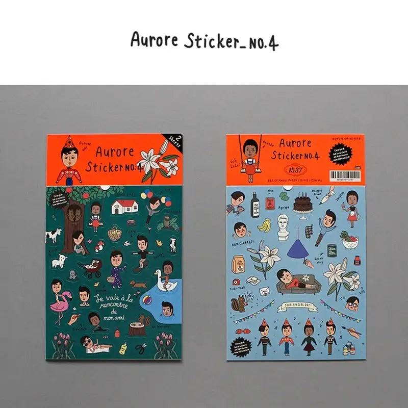 1537 - Aurore Stickers - 1537 - Decorative Stickers - Harumio