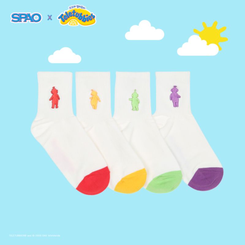 SPAO x Teletubbies - Socks - Set of 4