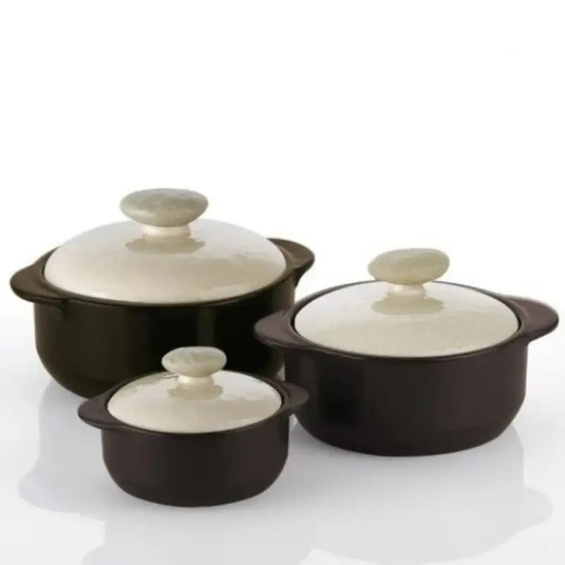 Neoflam - Kiesel Mono Earthenware Set Of 3 - Neoflam - Earthenware - Harumio Neoflam - Kiesel Mono Earthenware Set Of 3 - Neoflam - Earthenware - Harumio