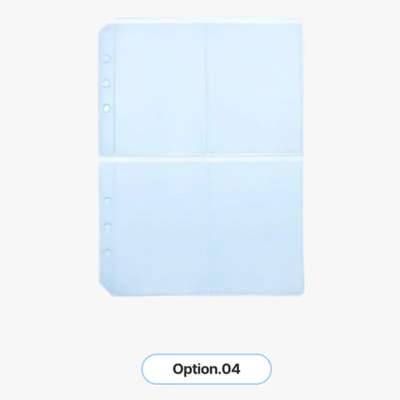 Yudaeng - A5 - 6 Hole Diary Translucent PVC Storage Inlay - Yudaengdotcom - Binder Pockets - Harumio Yudaeng - A5 - 6 Hole Diary Translucent PVC Storage Inlay - Yudaengdotcom - Binder Pockets - Harumio