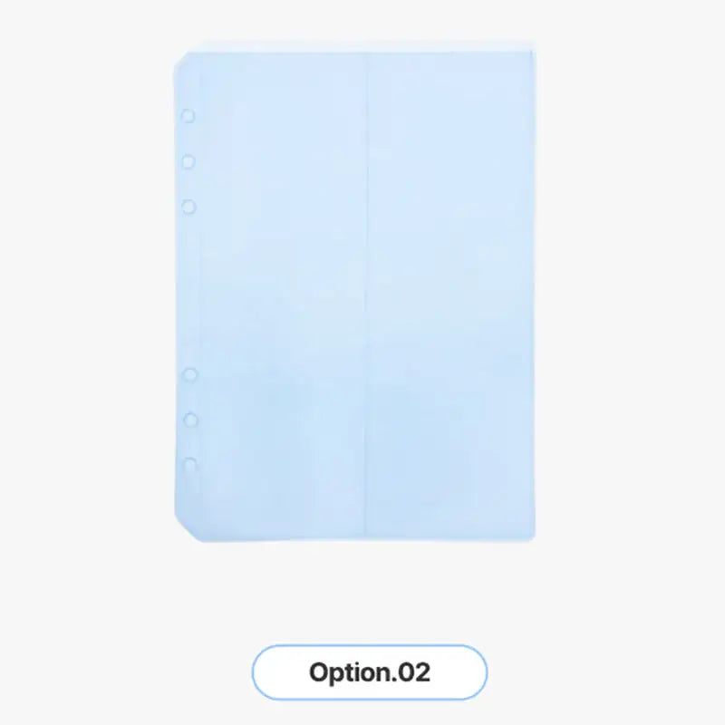 Yudaeng - A5 - 6 Hole Diary Translucent PVC Storage Inlay - Yudaengdotcom - Binder Pockets - Harumio Yudaeng - A5 - 6 Hole Diary Translucent PVC Storage Inlay - Yudaengdotcom - Binder Pockets - Harumio