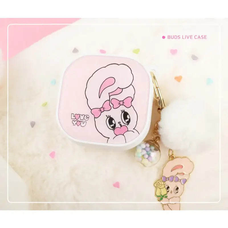 Esther Bunny - Hard Pink Shine Buds Live Case - Esther Bunny - Buds Case - Harumio