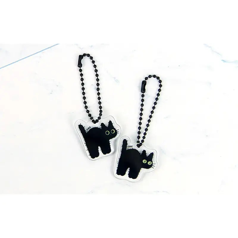 The Tale of Goldiluck, the Black Kitten - Acrylic Charm Keychain - Webtoon Shop - Keychain - Harumio