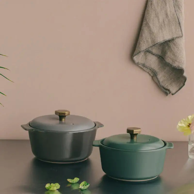 Neoflam - YARN Heat Resistant Pot Set Of 2 - Neoflam - Stock Pot - Harumio
