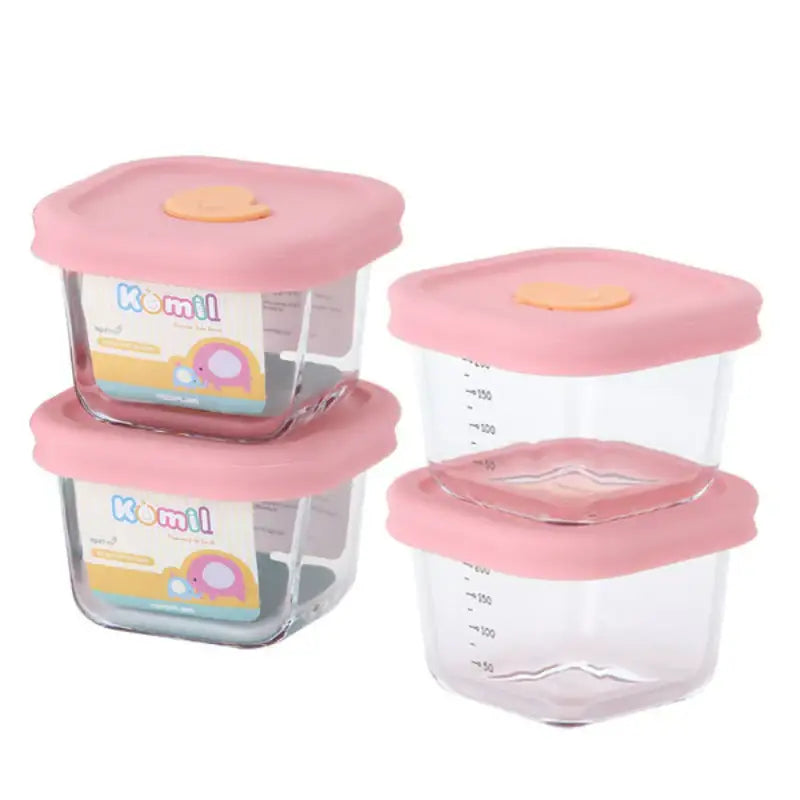 Neoflam - Komil Baby Food Container Set Of 4 - Neoflam - Baby Food Container - Harumio Neoflam - Komil Baby Food Container Set Of 4 - Neoflam - Baby Food Container - Harumio