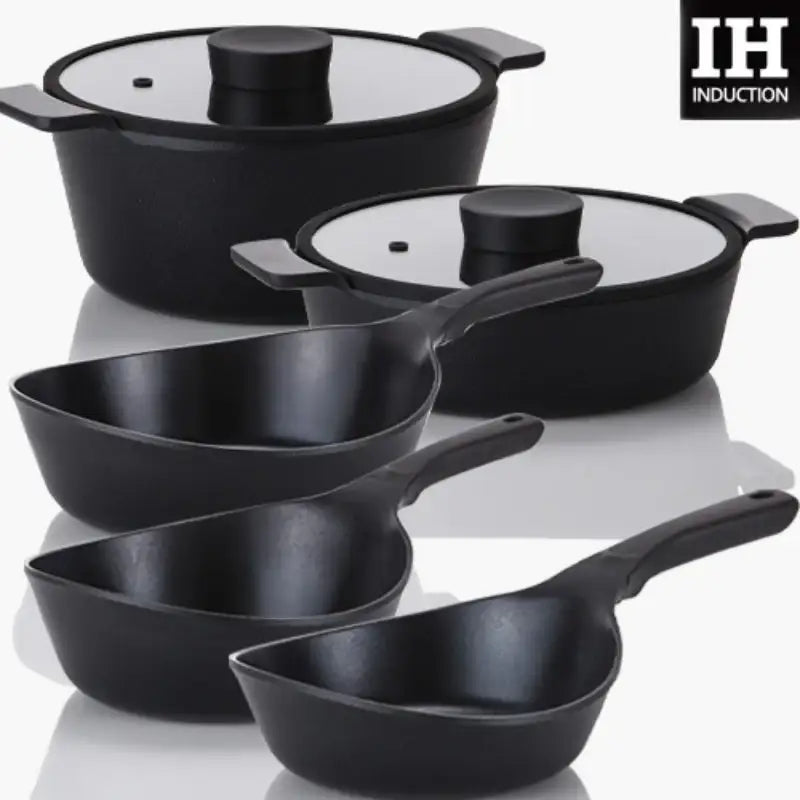 Neoflam - Vulcam Pot & Pan Set Of 5 - Neoflam - Cookware Sets - Harumio Neoflam - Vulcam Pot & Pan Set Of 5 - Neoflam - Cookware Sets - Harumio