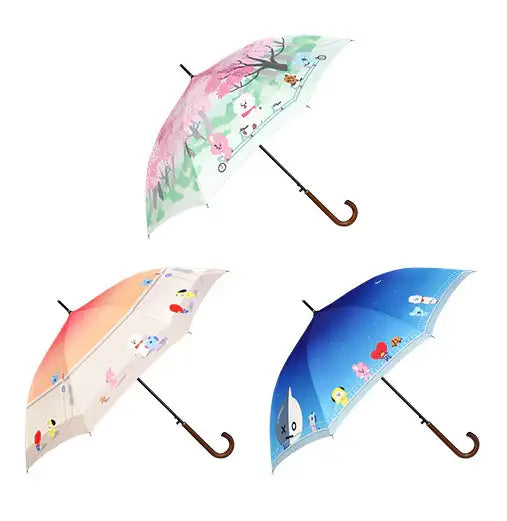 BT21 x Monopoly - DTP Automatic Long Umbrella - Monopoly - Umbrella - Harumio