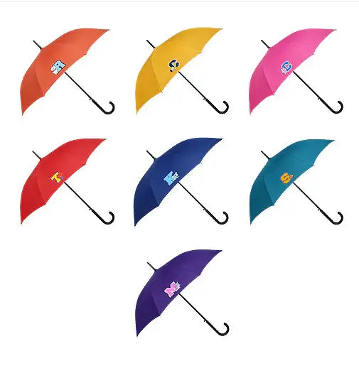 BT21 x Monopoly - Emblem Automatic Long Umbrella - Monopoly - Umbrella - Harumio BT21 x Monopoly - Emblem Automatic Long Umbrella - Monopoly - Umbrella - Harumio