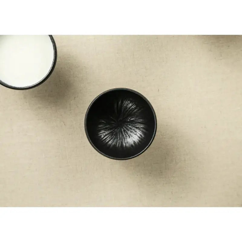 Chaora - Black Dessert Bowl & Rice Wine Glass - Chaora - Tableware - Harumio Chaora - Black Dessert Bowl & Rice Wine Glass - Chaora - Tableware - Harumio