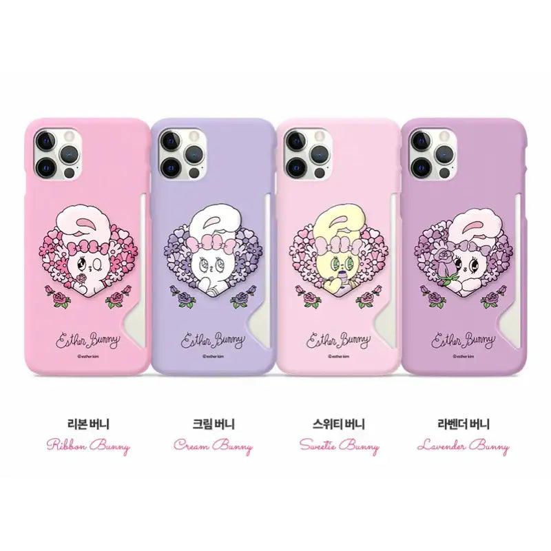 Esther Bunny - Smart Tok Card Phone Case - Flower Series – Harumio