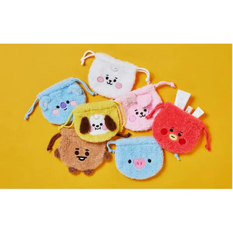 BT21 - Bookle String Pouch - LINE FRIENDS - Pouches - Harumio