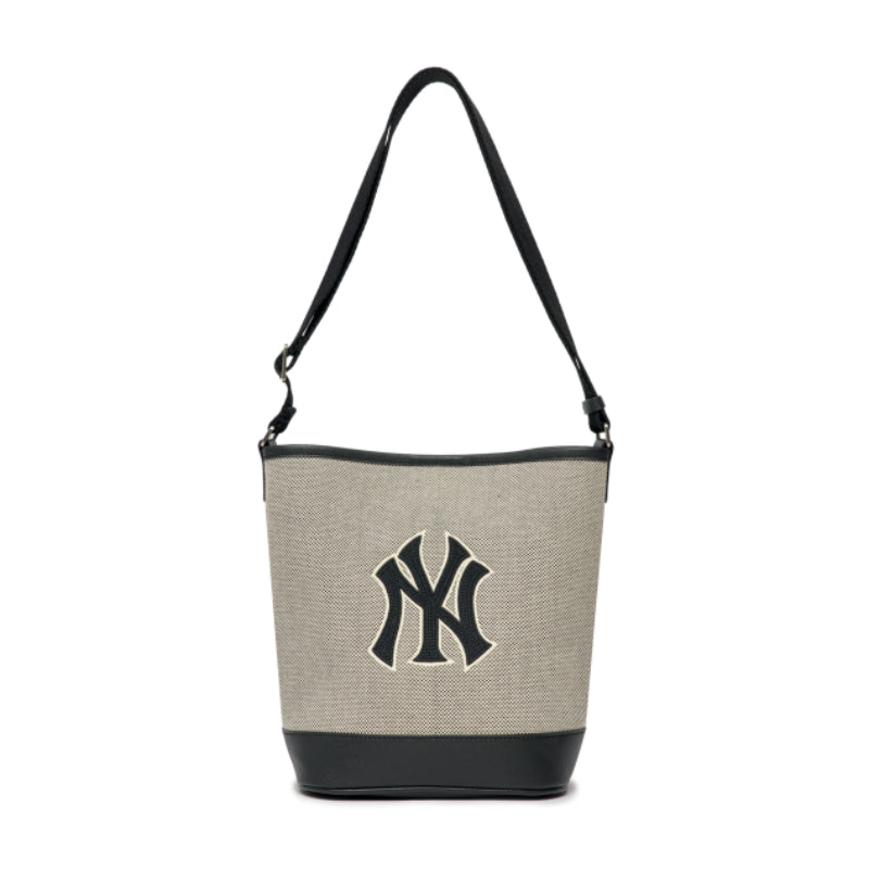 MLB Korea - Basic Big Logo Canvas Bucket Bag 50BKS - New York Yankees