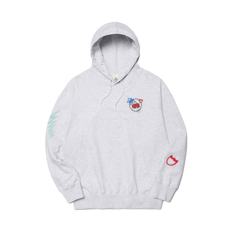 Kirsh Doodle Cherry Circle Logo Hoodie Harumio