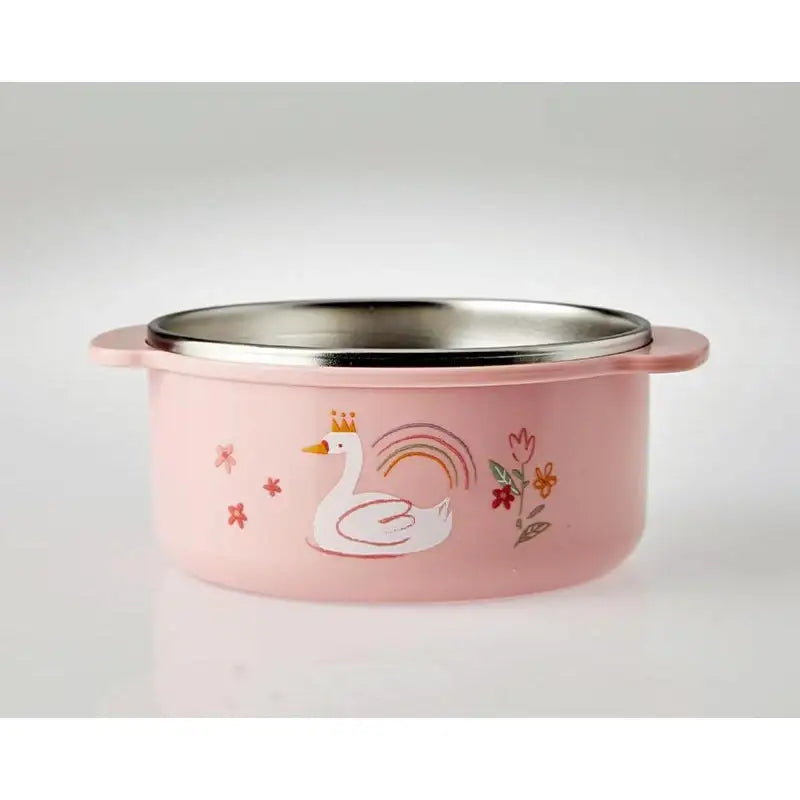 Korean Swan Lake - Double Stainless Deep Soup Bowl (Non-Slip) - Modern House - Tableware - Harumio
