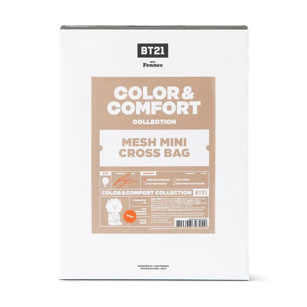 BT21 x Fennec - Mesh Mini Cross Bag - BT21 - Bag - Harumio BT21 x Fennec - Mesh Mini Cross Bag - BT21 - Bag - Harumio