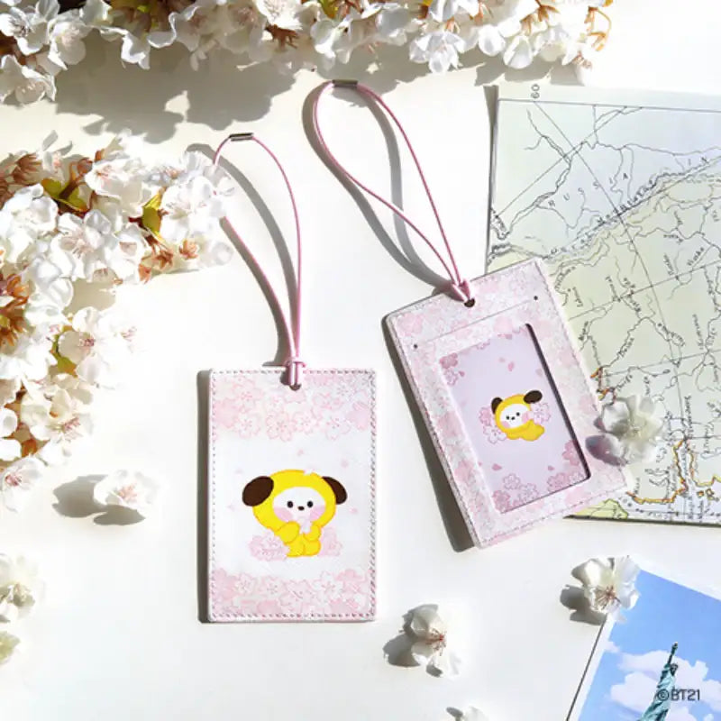 Monopoly x BT21 - Minini Travel Tag- Cherry Blossom - Monopoly - Travel Tag - Harumio