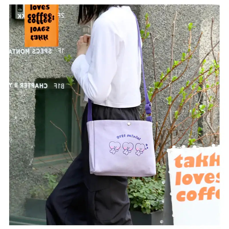 Monopoly x BT21 - Minini Canvas Cross Bag - Monopoly - Bag - Harumio