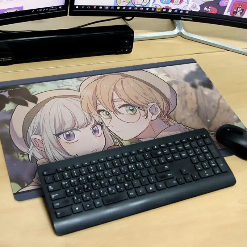 Mushroom Soup - Long Mouse Pad - Webtoon Shop - Mouse Pad - Harumio