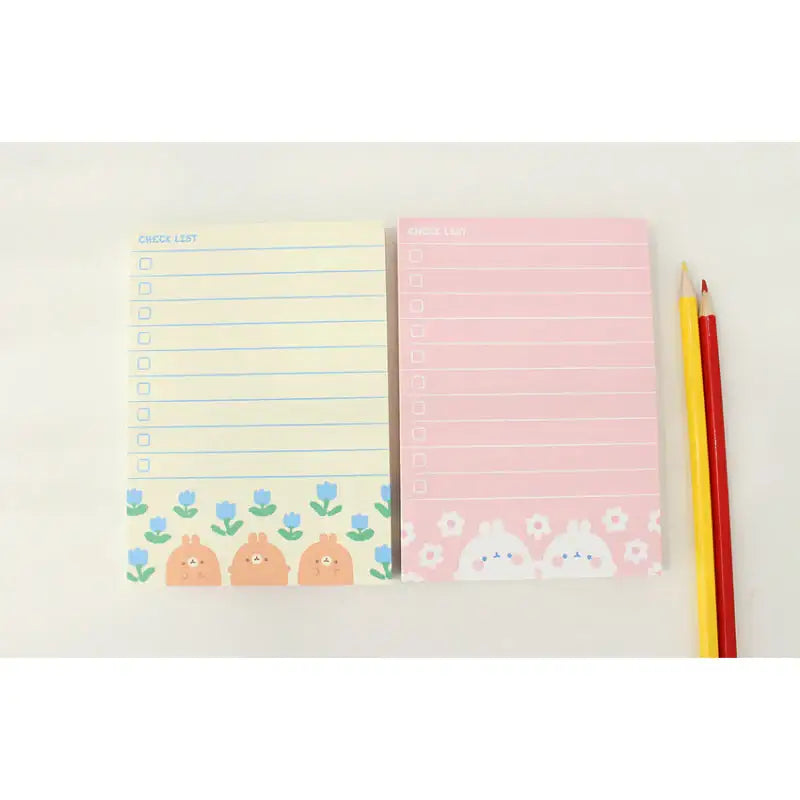 Molang - Flower Checklist - Molang - Memo Pads - Harumio