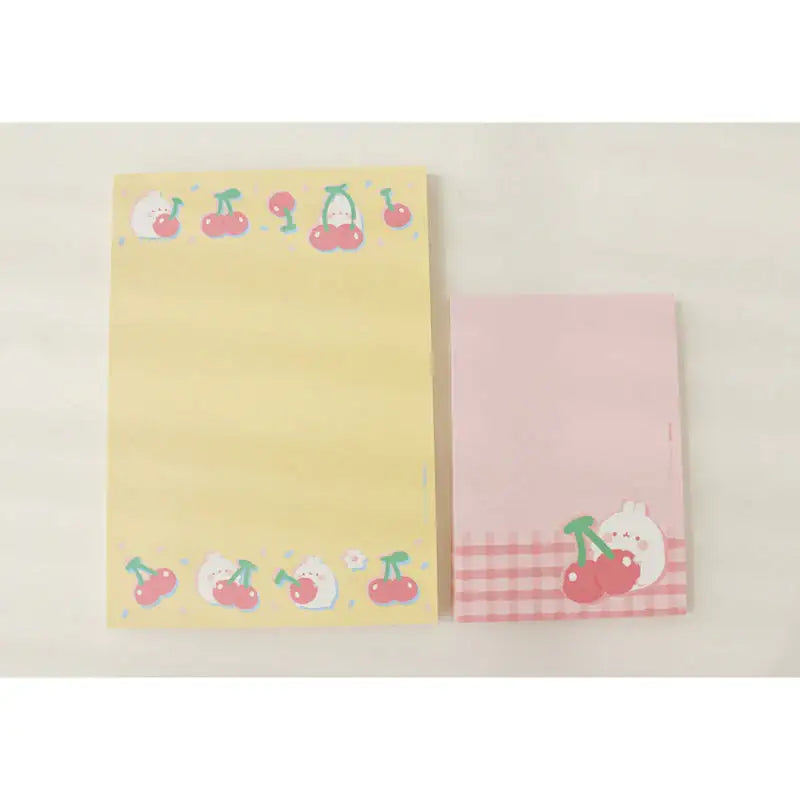 Molang - Fresh Cherry Memo Pad - Molang - Memo Pads - Harumio