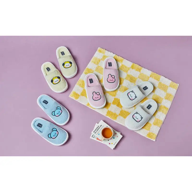 BT21 - Minini Big Face Boucle Slippers - LINE FRIENDS - Footwear - Harumio