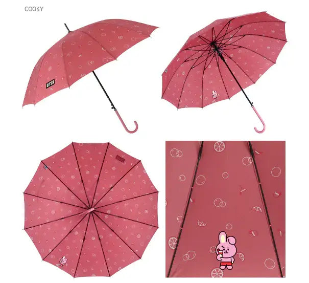 BT21 x Monopoly - Dolce Automatic Long Umbrella - Monopoly - Umbrella - Harumio BT21 x Monopoly - Dolce Automatic Long Umbrella - Monopoly - Umbrella - Harumio