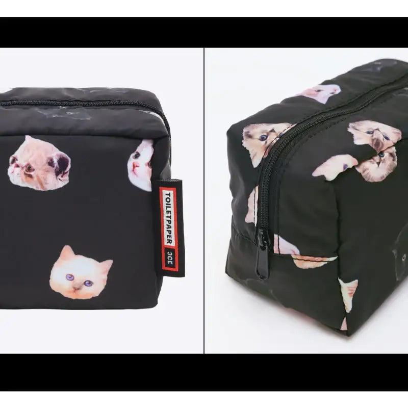 3CE x TOILETPAPER - Padded Cube Pouch - 3CE - Pouch - Harumio 3CE x TOILETPAPER - Padded Cube Pouch - 3CE - Pouch - Harumio