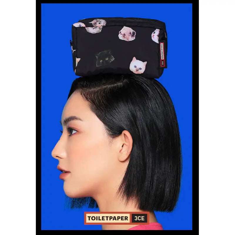 3CE x TOILETPAPER - Padded Cube Pouch - 3CE - Pouch - Harumio 3CE x TOILETPAPER - Padded Cube Pouch - 3CE - Pouch - Harumio