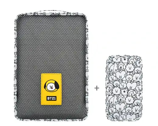 BT21 x Monopoly - Clothes Pouch Set - Monopoly - Pouch - Harumio BT21 x Monopoly - Clothes Pouch Set - Monopoly - Pouch - Harumio