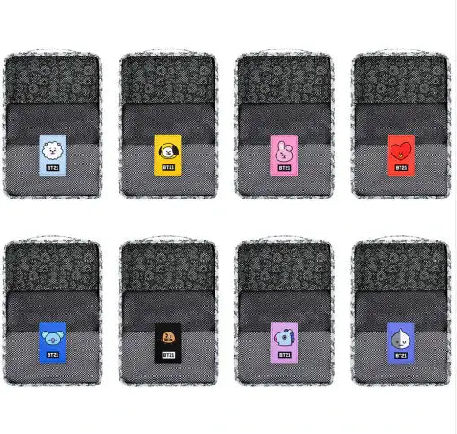 BT21 x Monopoly - Clothes Pouch Set - Monopoly - Pouch - Harumio BT21 x Monopoly - Clothes Pouch Set - Monopoly - Pouch - Harumio