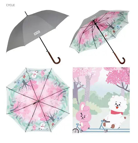 BT21 x Monopoly - Double Layer Automatic Long Umbrella - Monopoly - Umbrella - Harumio