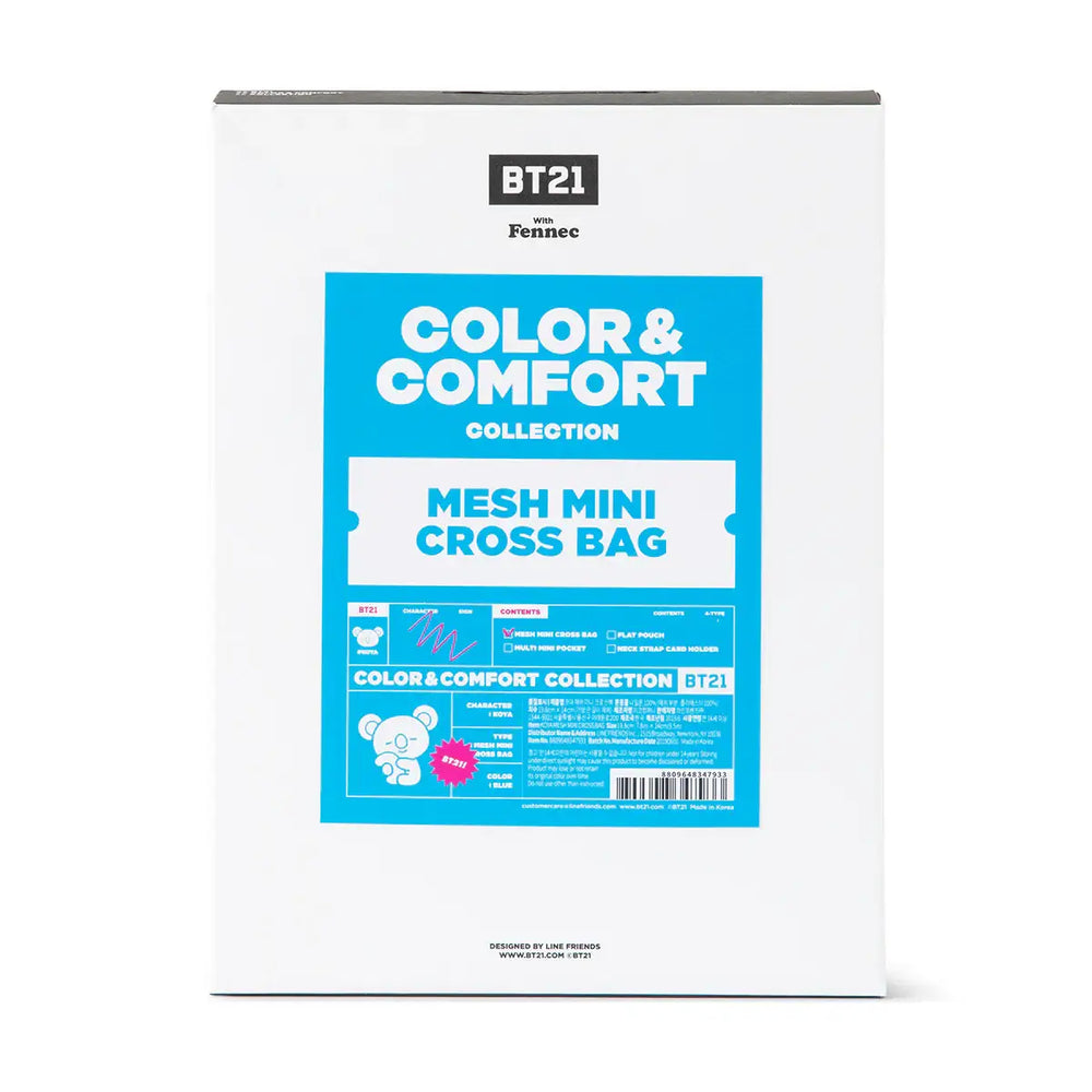 BT21 x Fennec - Mesh Mini Cross Bag - BT21 - Bag - Harumio BT21 x Fennec - Mesh Mini Cross Bag - BT21 - Bag - Harumio