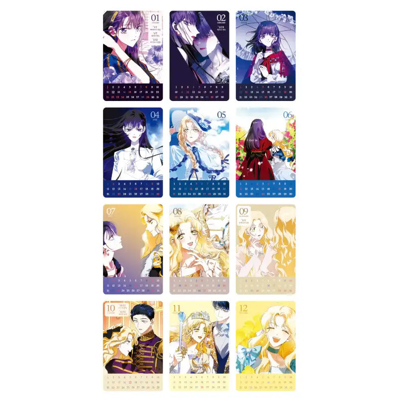 Your Throne - 2023 Acrylic Calendar - Webtoon Friends - Calendar - Harumio