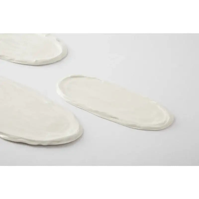 Chaora - White Memories Oval Plate (S) - Chaora - Tableware - Harumio