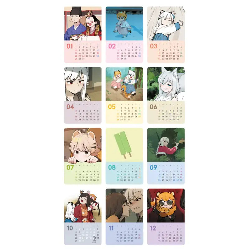 Tiger Coming In - 2023 Acrylic Calendar - Webtoon Friends - Calendar - Harumio